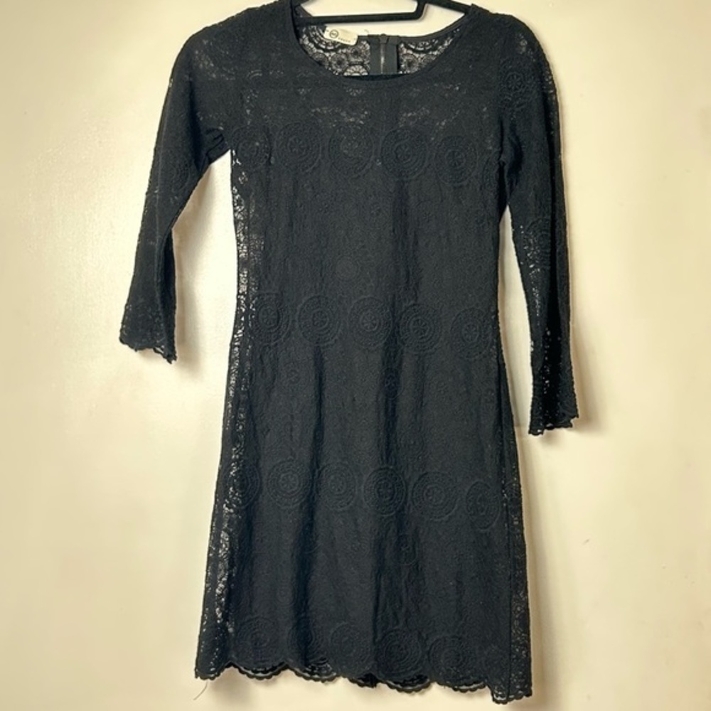 AG Adriano Goldschmied Black Lace Mini Dress- Size Small
